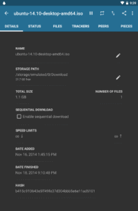 Flud - Torrent Downloader 1.11.6.7-api23 screenshot 11