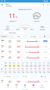 Foreca Weather & Radar 4.65.3 screenshot 9