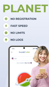 Planet Free VPN ™ Super Proxy 8.1.1 screenshot 1