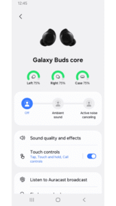 Galaxy Buds Core Manager 7.0.25051551 screenshot 1
