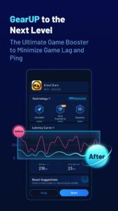GearUP: Lower Lag Game Booster 3.45.1 screenshot 1