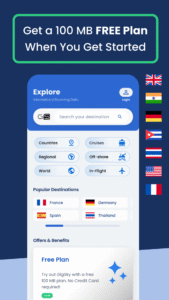 eSIM + Travel Data : GigSky 8.0.4 screenshot 1