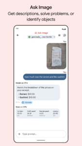 Google AI Edge Gallery 1.0.6 screenshot 2