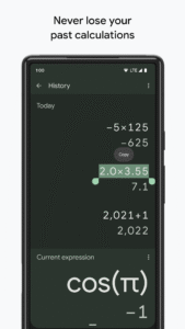 Google Calculator 8.7 (735708245) screenshot 3