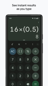 Google Calculator 8.7 (735708245) screenshot 1