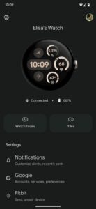 Google Pixel Watch 3.4.0.766210175 screenshot 2