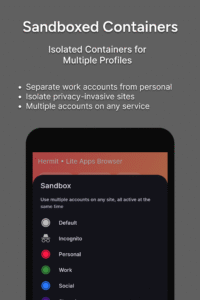 Hermit — Lite Apps Browser 4.0.4 screenshot 2