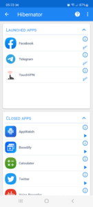 Hibernator: Force Stop Apps screenshot 2