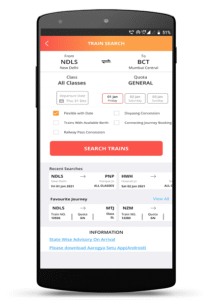 IRCTC Rail Connect 4.2.36 screenshot 2
