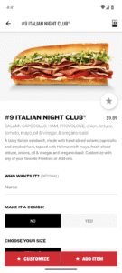 Jimmy John's Sandwiches 6.22.0 screenshot 2