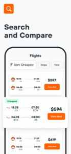 KAYAK: Flights, Hotels & Cars 238.0 screenshot 4