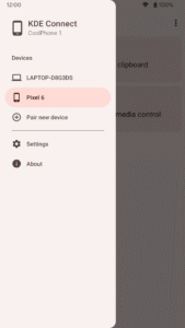 KDE Connect 1.33.3 screenshot 2