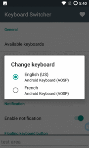 Keyboard Switcher screenshot 1