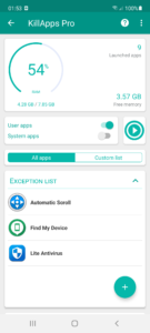 Killapps - Close Running Apps 1.55.0 screenshot 1
