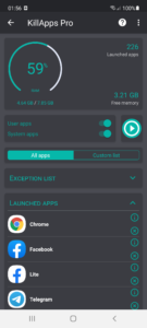Killapps - Close Running Apps 1.55.0 screenshot 4