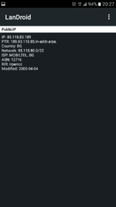 LanDroid - network tools screenshot 3