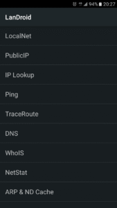 LanDroid - network tools 1.45 screenshot 1
