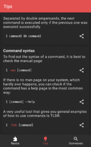 Linux Command Library 1.7.5 screenshot 2