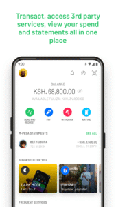 M-PESA screenshot 1