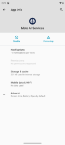 Moto AI Services 1.1.183.10 screenshot 2