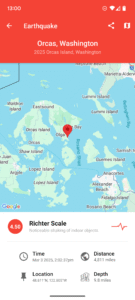 My Earthquake Alerts - Map 5.12.12 screenshot 1