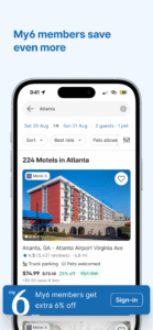 Motel6 My6: Book Hotels & Save 4.1.0 screenshot 7