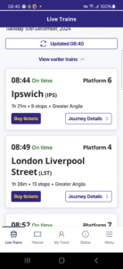 National Rail screenshot 2