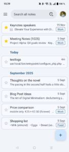Nextcloud Notes (f-droid version) 4.4.2 screenshot 2