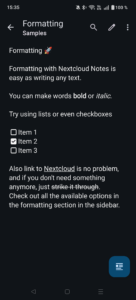 Nextcloud Notes (f-droid version) 4.4.2 screenshot 5