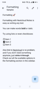 Nextcloud Notes (f-droid version) 4.4.1 screenshot 4