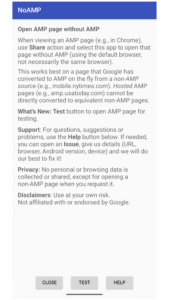 NoAMP (open webpage w/o AMP) 2.10 screenshot 5