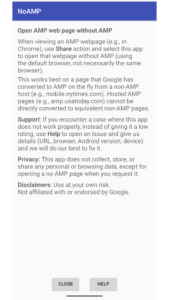 NoAMP (open webpage w/o AMP) 1.80 screenshot 5