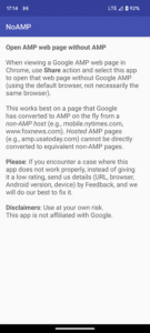NoAMP (open webpage w/o AMP) 1.71 screenshot 4