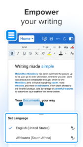 MobiOffice: Word, Sheets, PDF 15.5.56413 screenshot 3