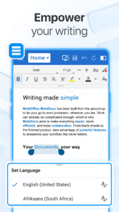 MobiOffice: Word, Sheets, PDF 15.4.56012 screenshot 3