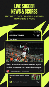 OneFootball Live Soccer scores 15.68.1 screenshot 1