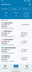 OONI Probe 5.1.0 screenshot 2