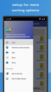 Photos To Directories By Date screenshot 3