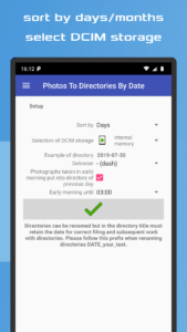 Photos To Directories By Date screenshot 4