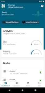 Proxmox Virtual Environment screenshot 1