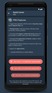 Quick Cursor: One-Hand Aid 2.2.1 screenshot 8