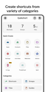 Quikshort: Shortcut Creator 1.9.5 screenshot 1