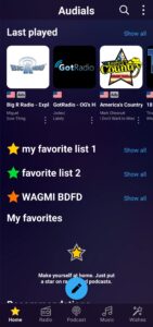 Audials Play: Radio & Podcasts 10.4.2-0+gb38f8fce2-1848894995 screenshot 1