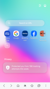 Samsung Browser Beta 28.0.0.40 screenshot 1