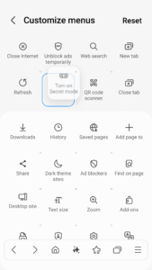 Samsung Browser 4.2.00.7 screenshot 5