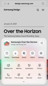 Samsung Browser 27.0.0.79 screenshot 2