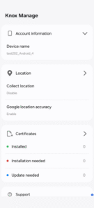 Samsung Knox Manage(Companion) 25.07(03) screenshot 1