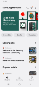 Samsung Members 5.4.00.10 screenshot 1