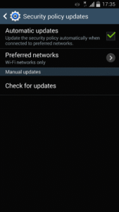 Samsung Security Policy Update SPD_v2_1408_5_2 (noarch) (Android 3.22.1.151241 screenshot 1