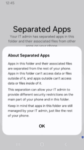 Samsung Separated Apps 3.1.10.10 screenshot 2